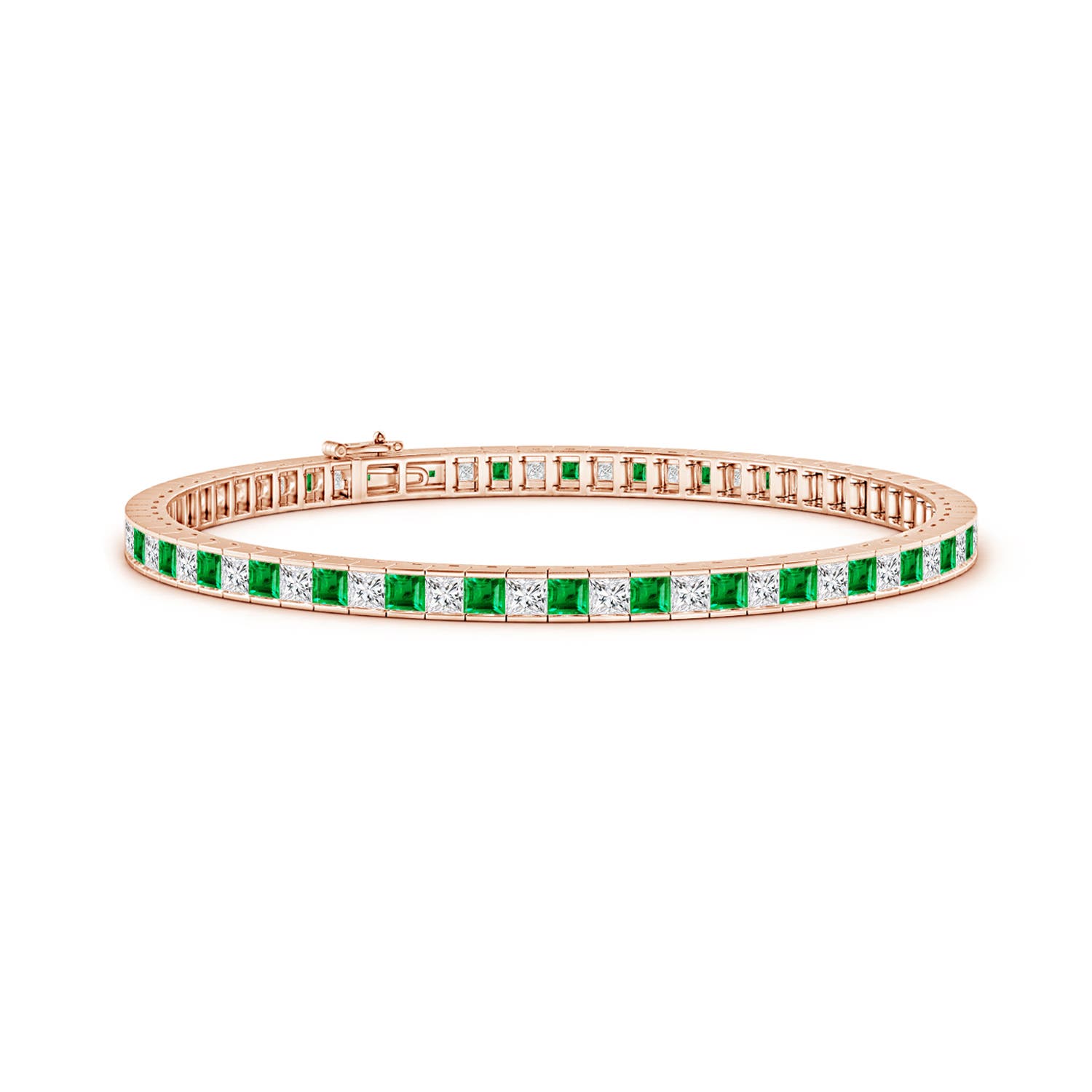 AAA - Emerald / 5.07 CT / 14 KT Rose Gold