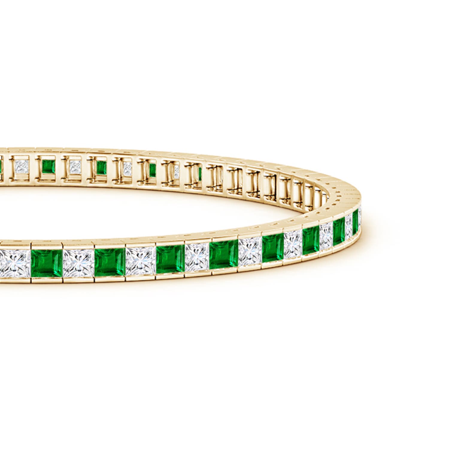 AAAA - Emerald / 5.07 CT / 14 KT Yellow Gold