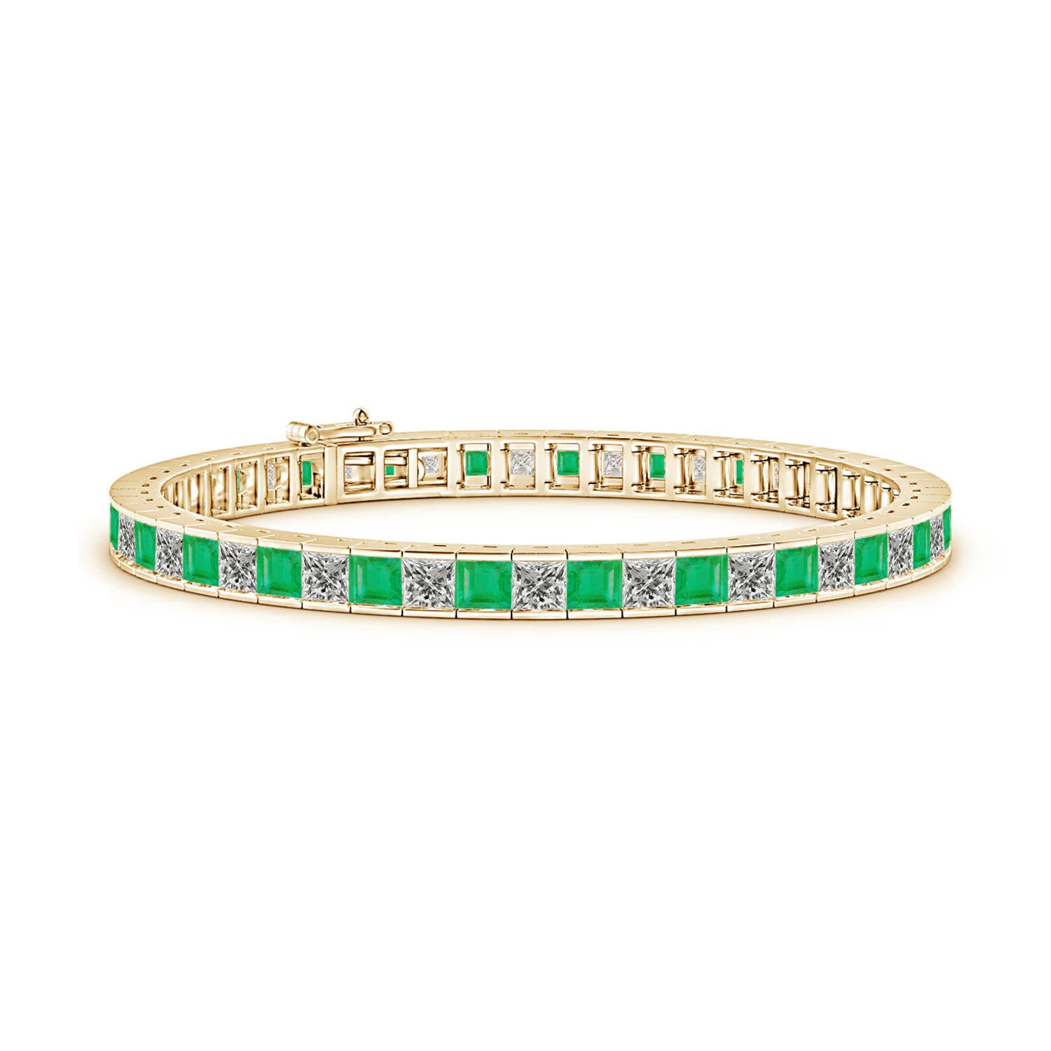 A - Emerald / 8.98 CT / 14 KT Yellow Gold