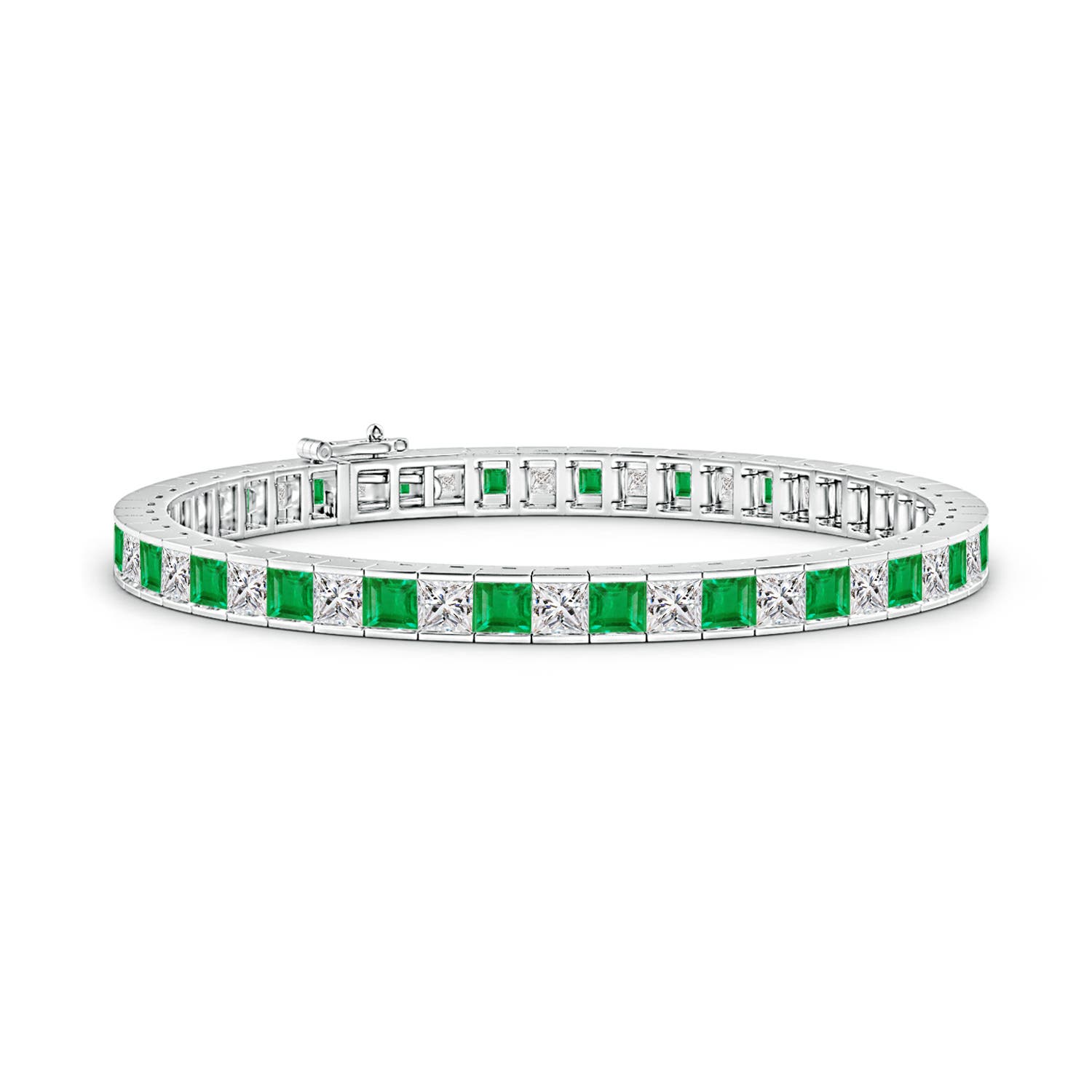 AA - Emerald / 8.98 CT / 14 KT White Gold