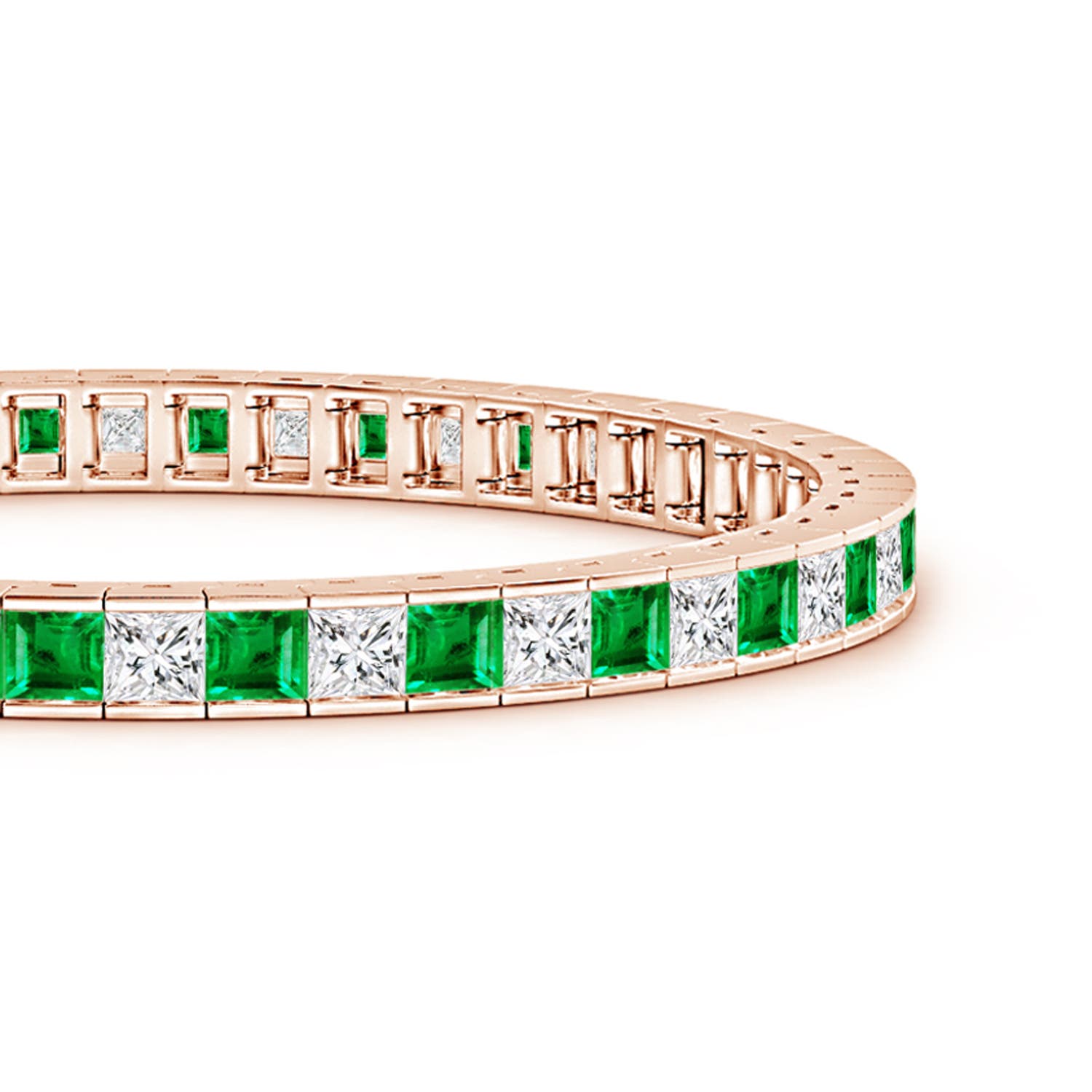 AAA - Emerald / 8.98 CT / 14 KT Rose Gold