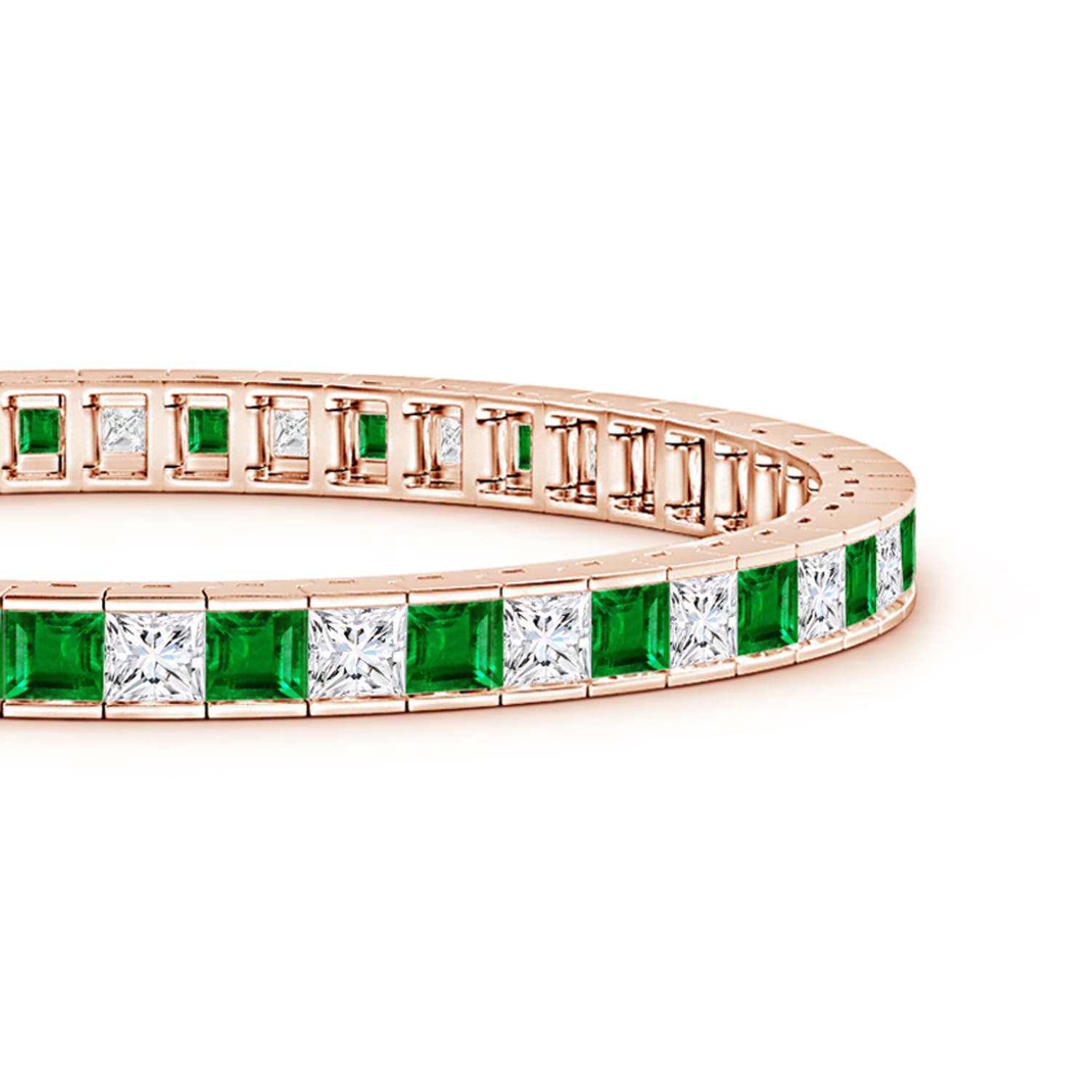 AAAA - Emerald / 8.98 CT / 14 KT Rose Gold