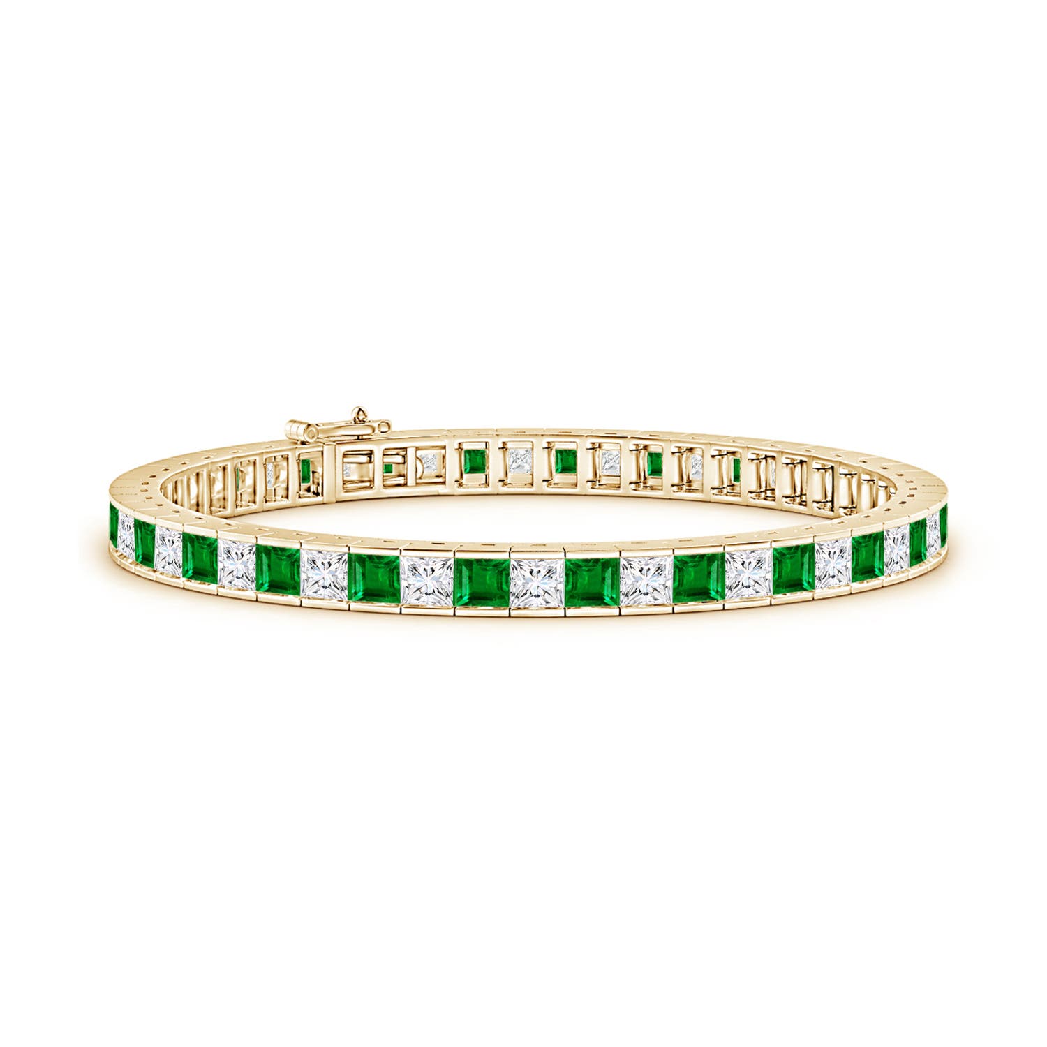 AAAA - Emerald / 8.98 CT / 14 KT Yellow Gold