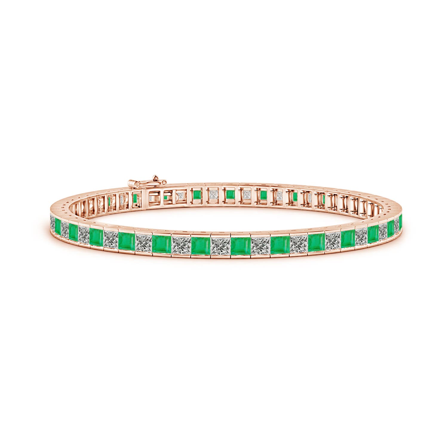 A - Emerald / 7.4 CT / 14 KT Rose Gold