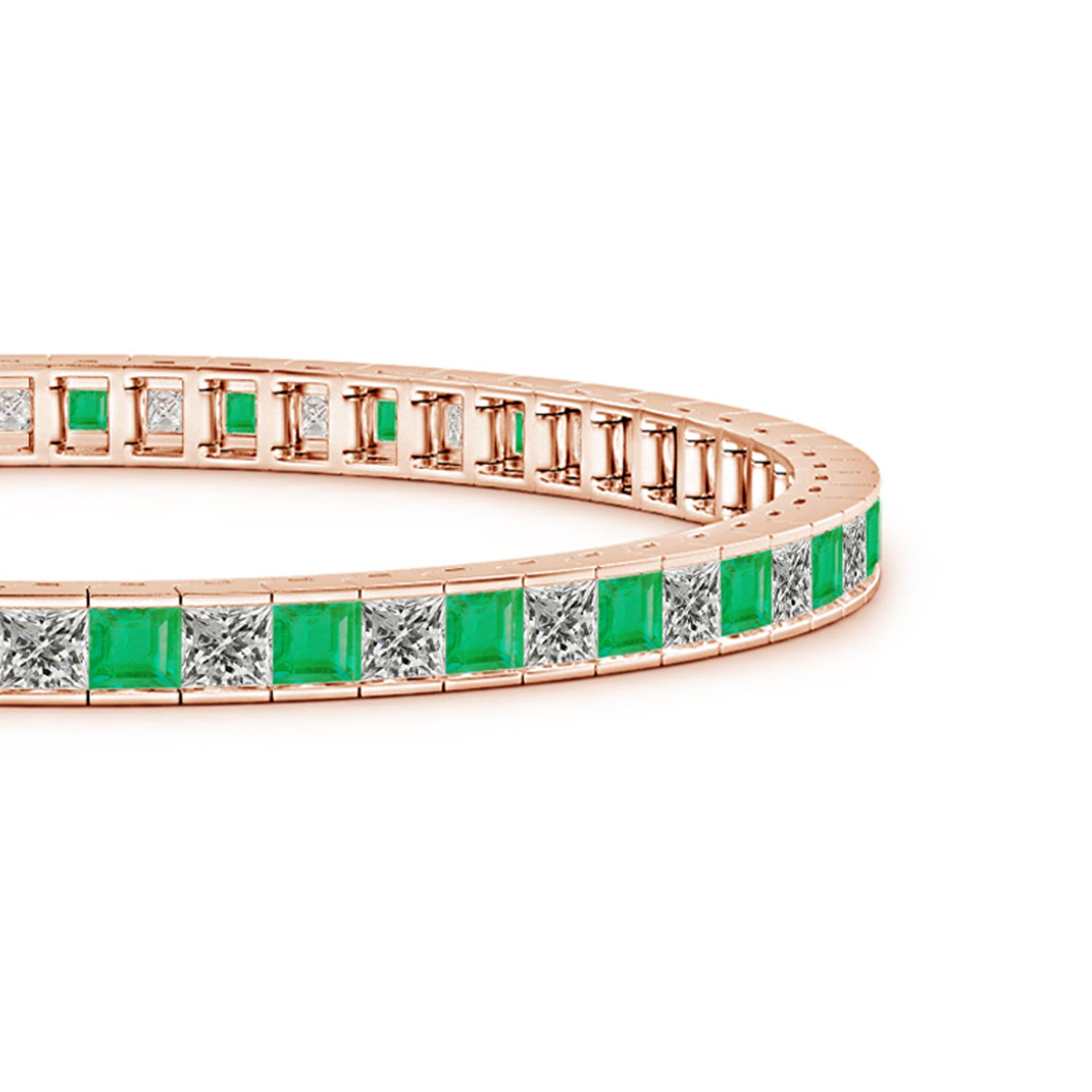 A - Emerald / 7.4 CT / 14 KT Rose Gold