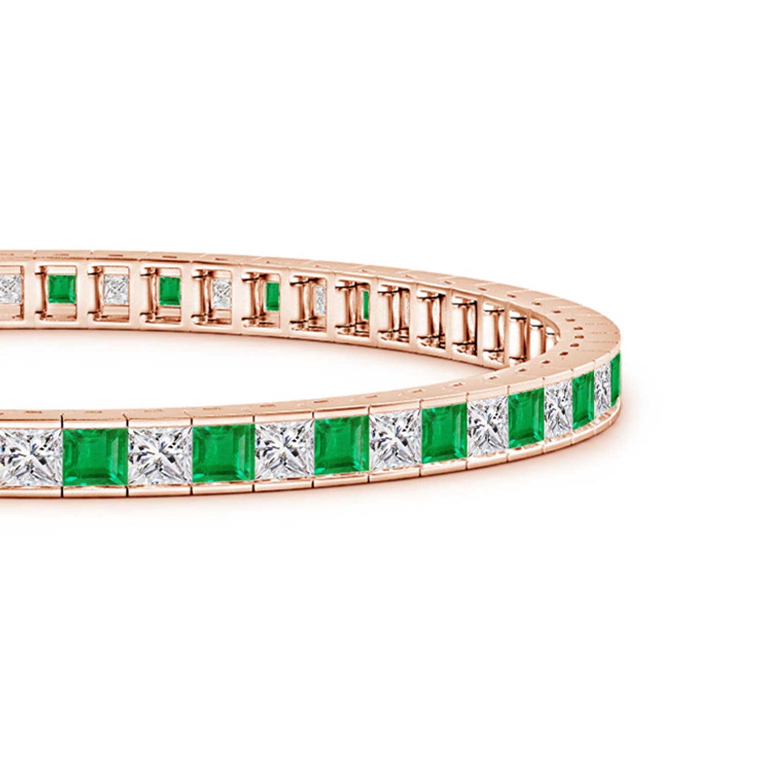 AA - Emerald / 7.4 CT / 14 KT Rose Gold