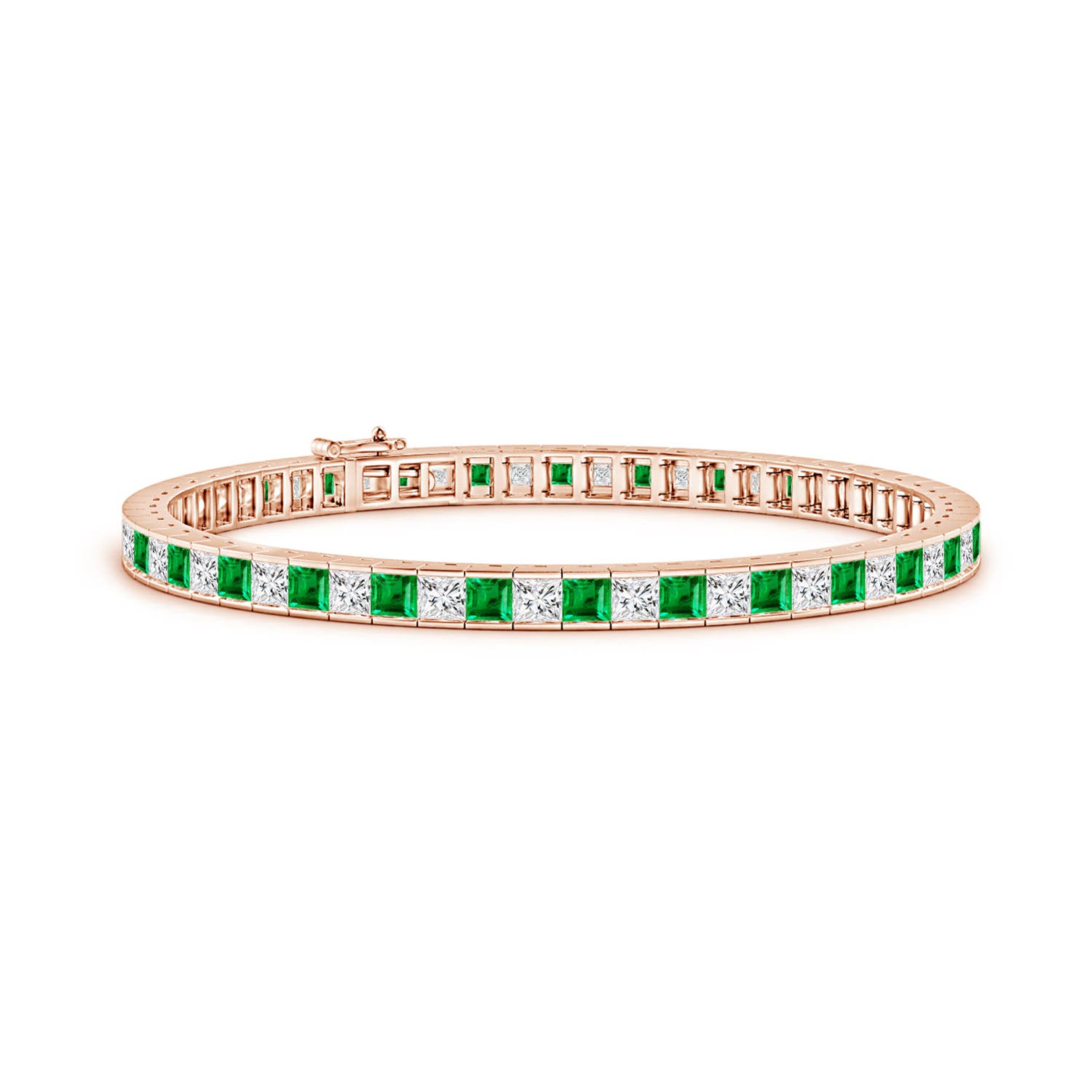 AAA - Emerald / 7.4 CT / 14 KT Rose Gold