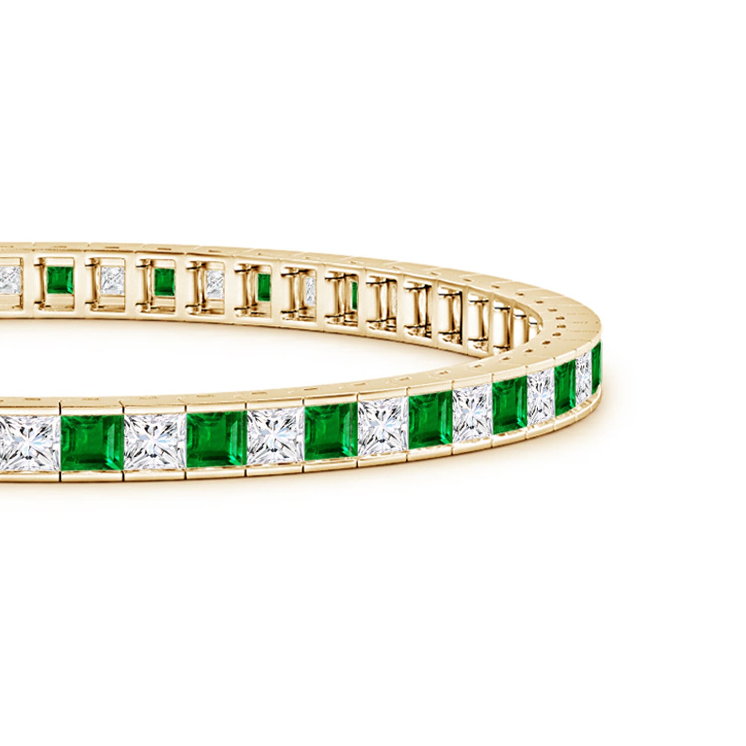 AAAA - Emerald / 7.4 CT / 14 KT Yellow Gold