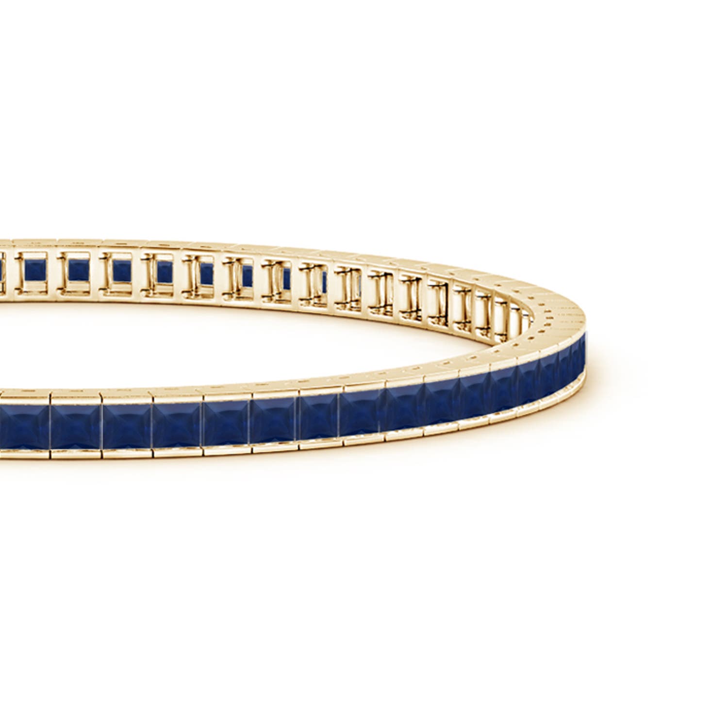 A - Blue Sapphire / 7 CT / 14 KT Yellow Gold