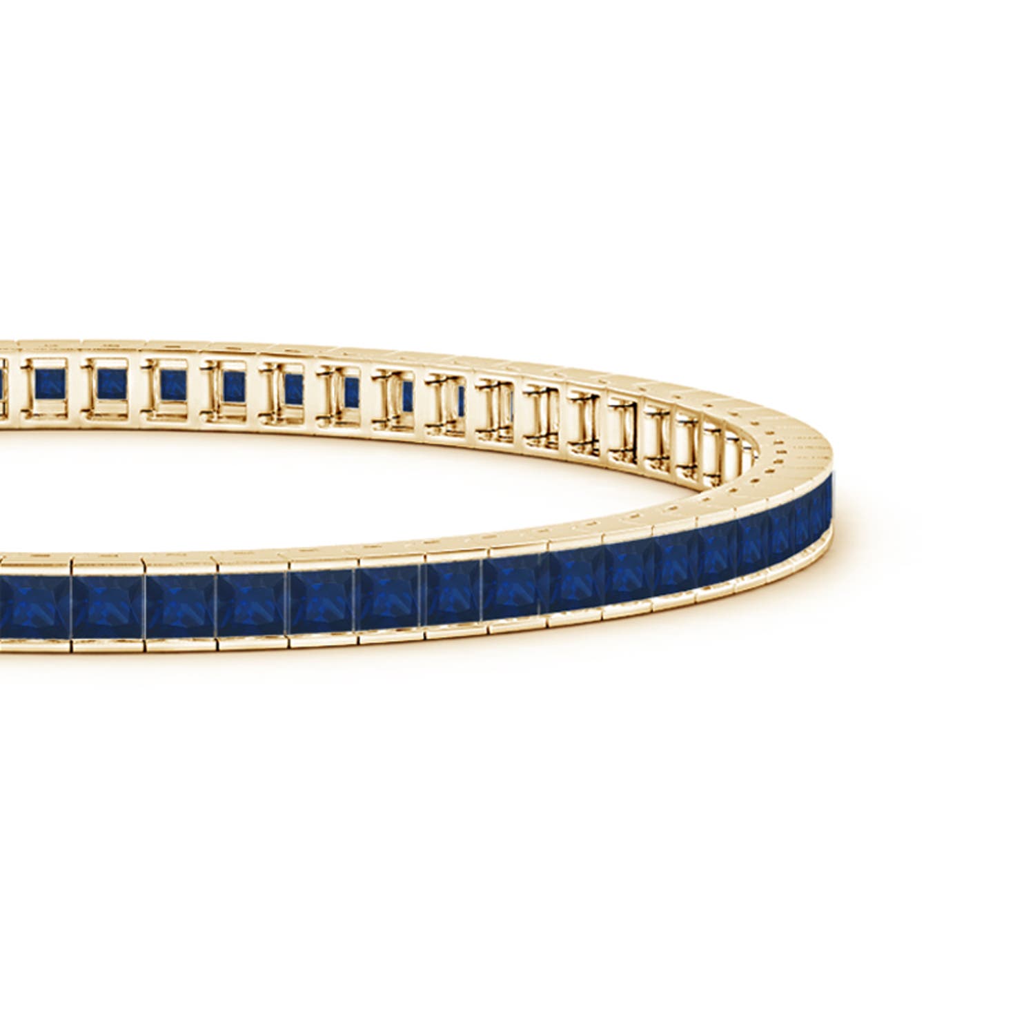 AA - Blue Sapphire / 7 CT / 14 KT Yellow Gold