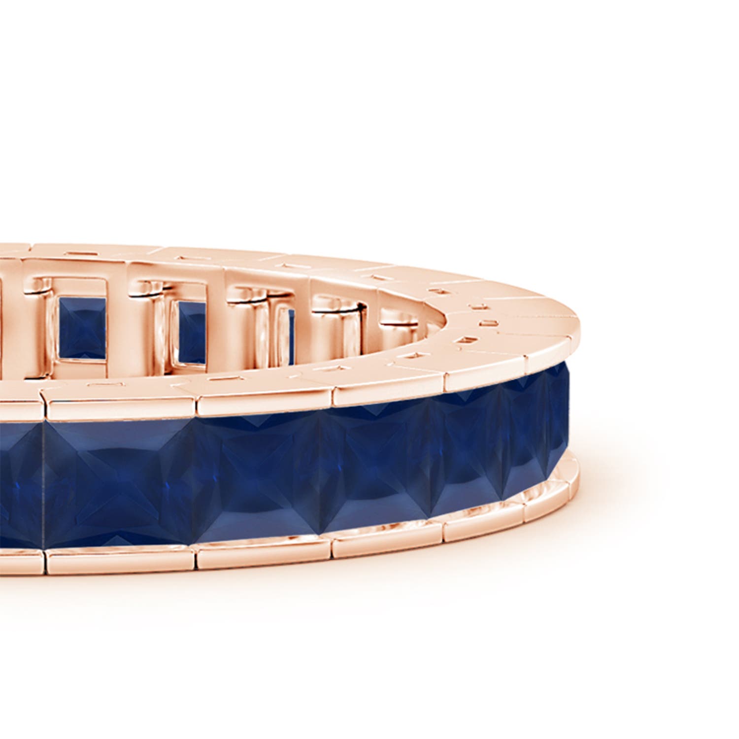 A - Blue Sapphire / 48 CT / 14 KT Rose Gold