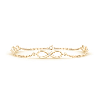 1.5mm HSI2 Classic Infinity Station Bracelet with Gypsy Diamonds in Yellow Gold