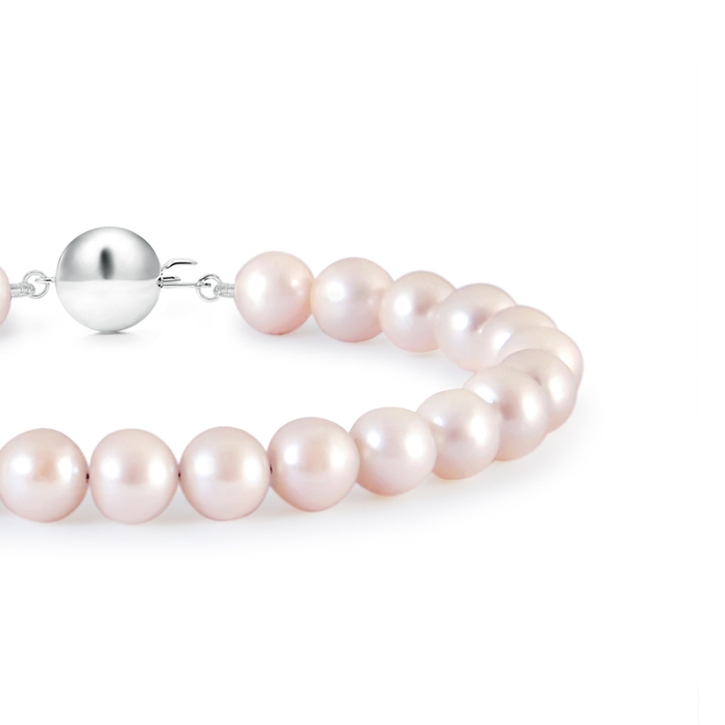 5mm AAAA Classic Japanese Akoya Pearl Single Strand Bracelet in S999 Silver Product Image
