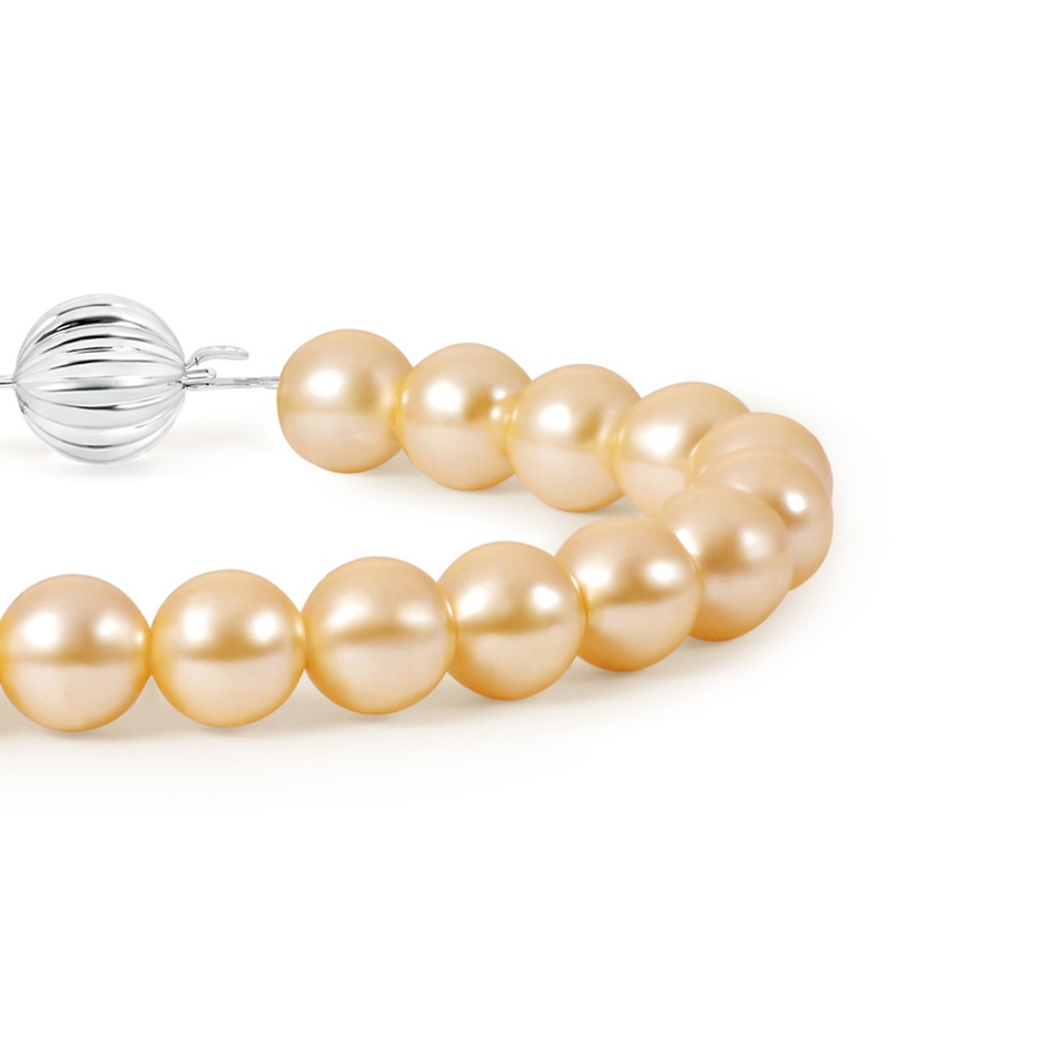 10mm AAA Classic Golden South Sea Pearl Bracelet in White Gold product image