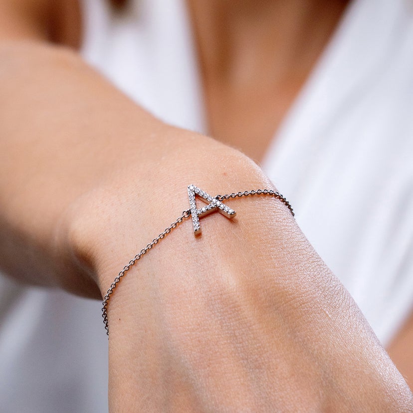 Love Heart Expandable Bangle Bracelet in Brass