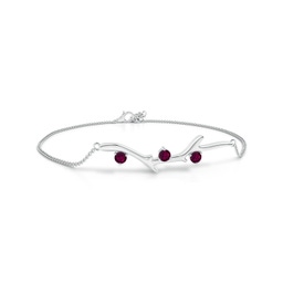 Fashion White Gold Rhodolite Garnet Jewelry