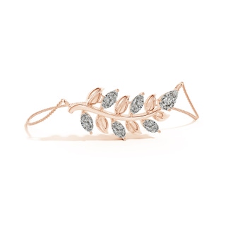 8x5mm KI3 Pear & Marquise Diamond Olive Branch Bracelet in Rose Gold