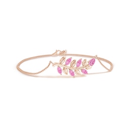 Pear Pink Sapphire Fashion Bracelets
