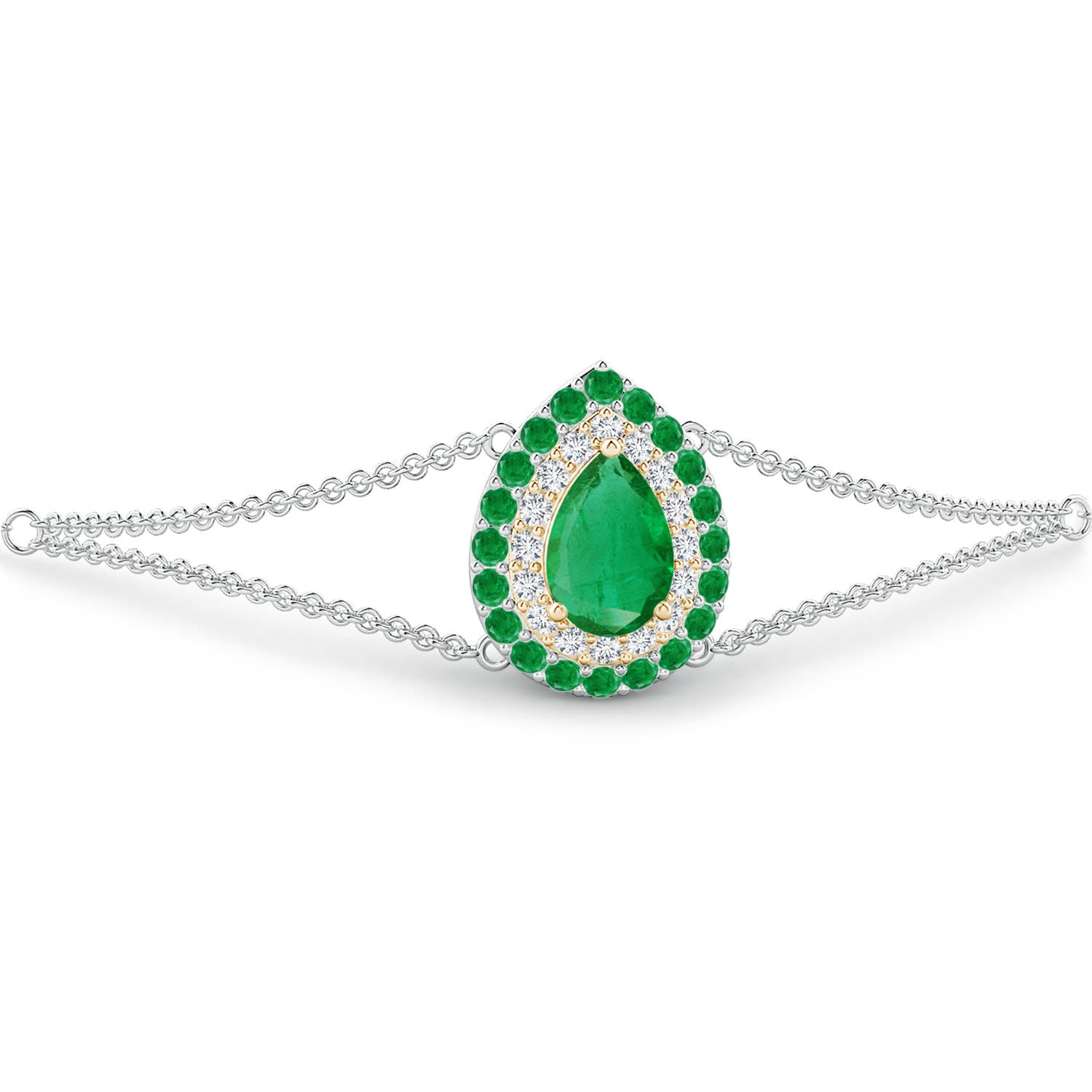 AA - Emerald / 1.06 CT / 14 KT White and Yellow Gold