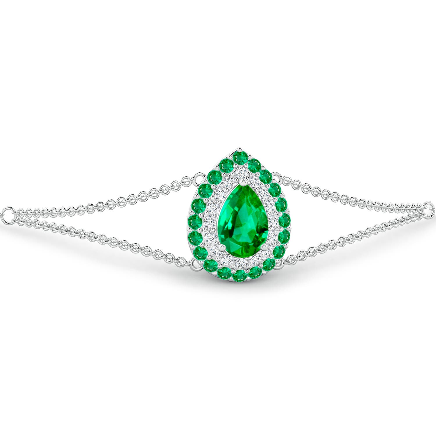 AAA - Emerald / 1.06 CT / 14 KT White Gold