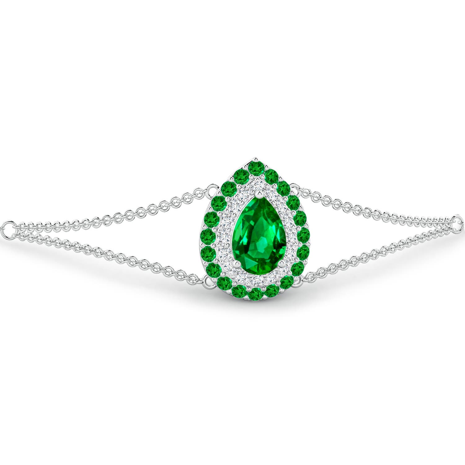 AAAA - Emerald / 1.06 CT / 14 KT White Gold