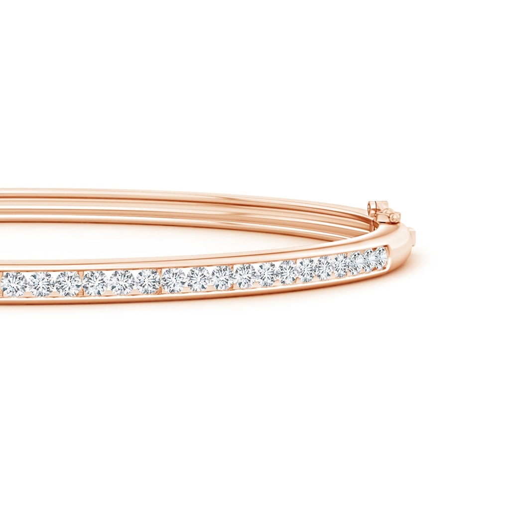 1.95mm GVS2 Classic Channel-Set Round Diamond Bangle in Rose Gold - side 1
