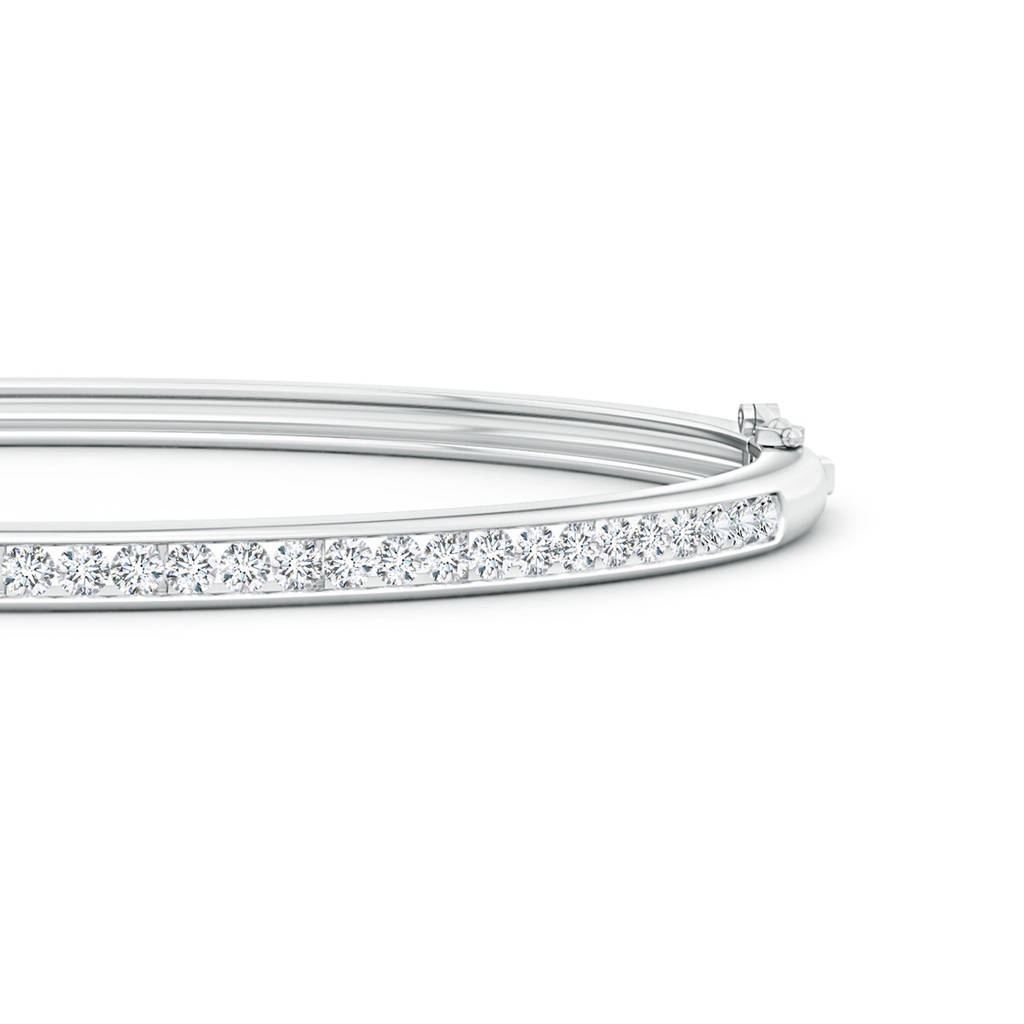 1.95mm GVS2 Classic Channel-Set Round Diamond Bangle in White Gold - side 1