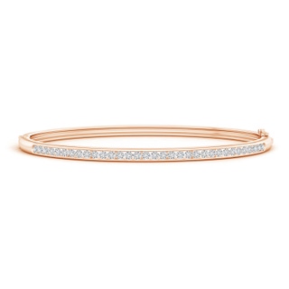 1.95mm HSI2 Classic Channel-Set Round Diamond Bangle in Rose Gold
