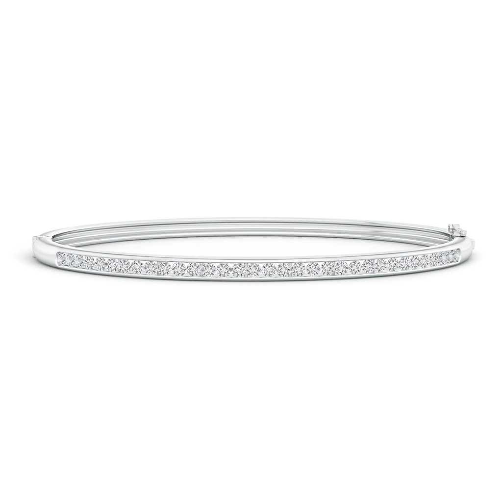 1.95mm HSI2 Classic Channel-Set Round Diamond Bangle in White Gold