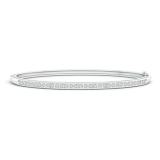 1.95mm HSI2 Classic Channel-Set Round Diamond Bangle in White Gold