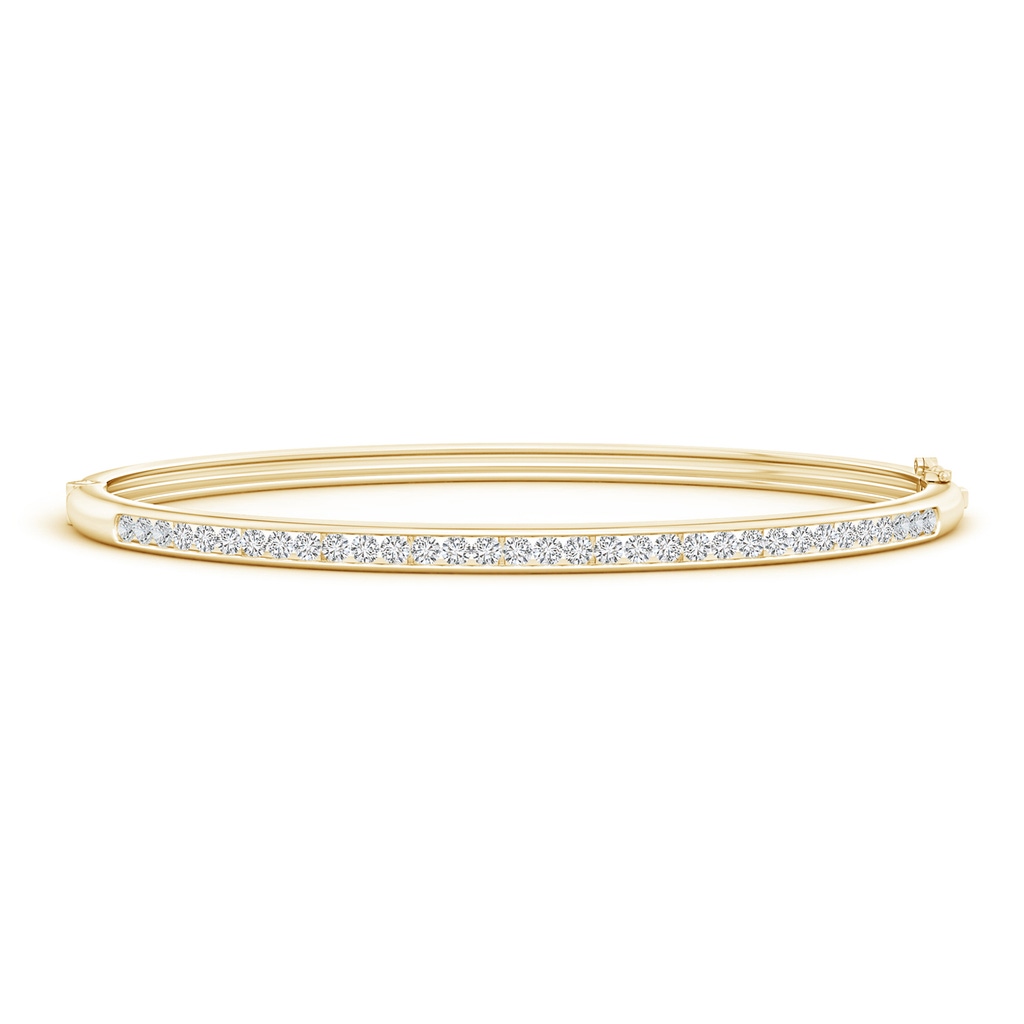 1.95mm HSI2 Classic Channel-Set Round Diamond Bangle in Yellow Gold 