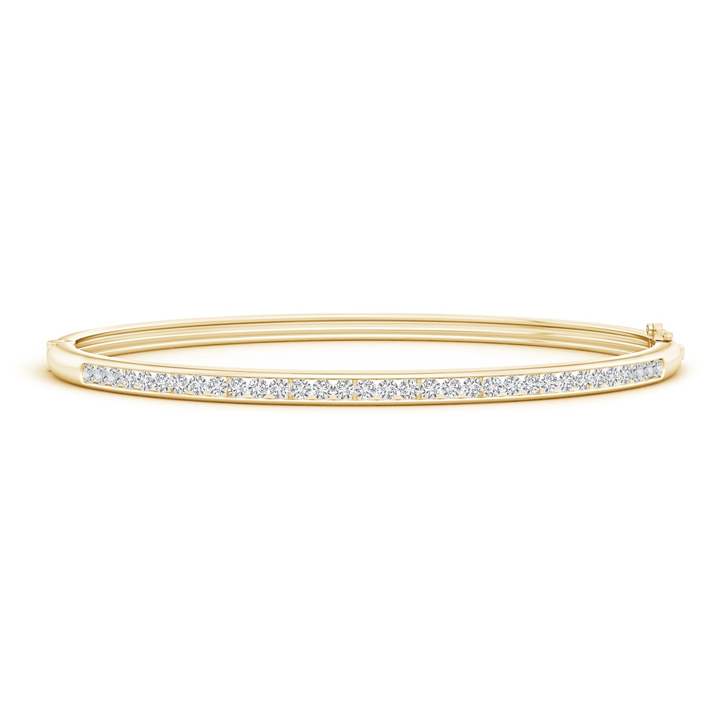 1.95mm HSI2 Classic Channel-Set Round Diamond Bangle in Yellow Gold