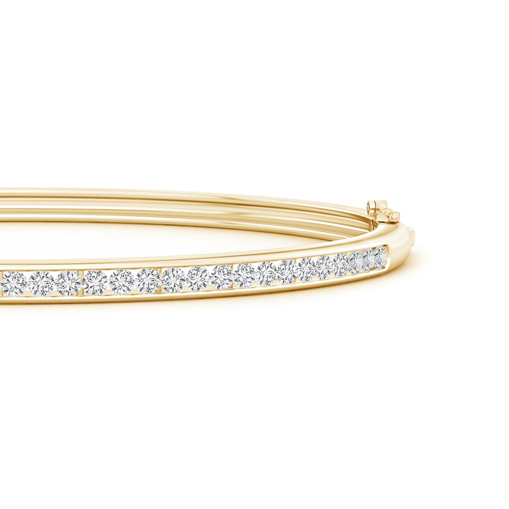 1.95mm HSI2 Classic Channel-Set Round Diamond Bangle in Yellow Gold Side 1