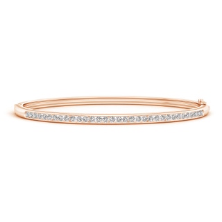 1.95mm IJI1I2 Classic Channel-Set Round Diamond Bangle in Rose Gold