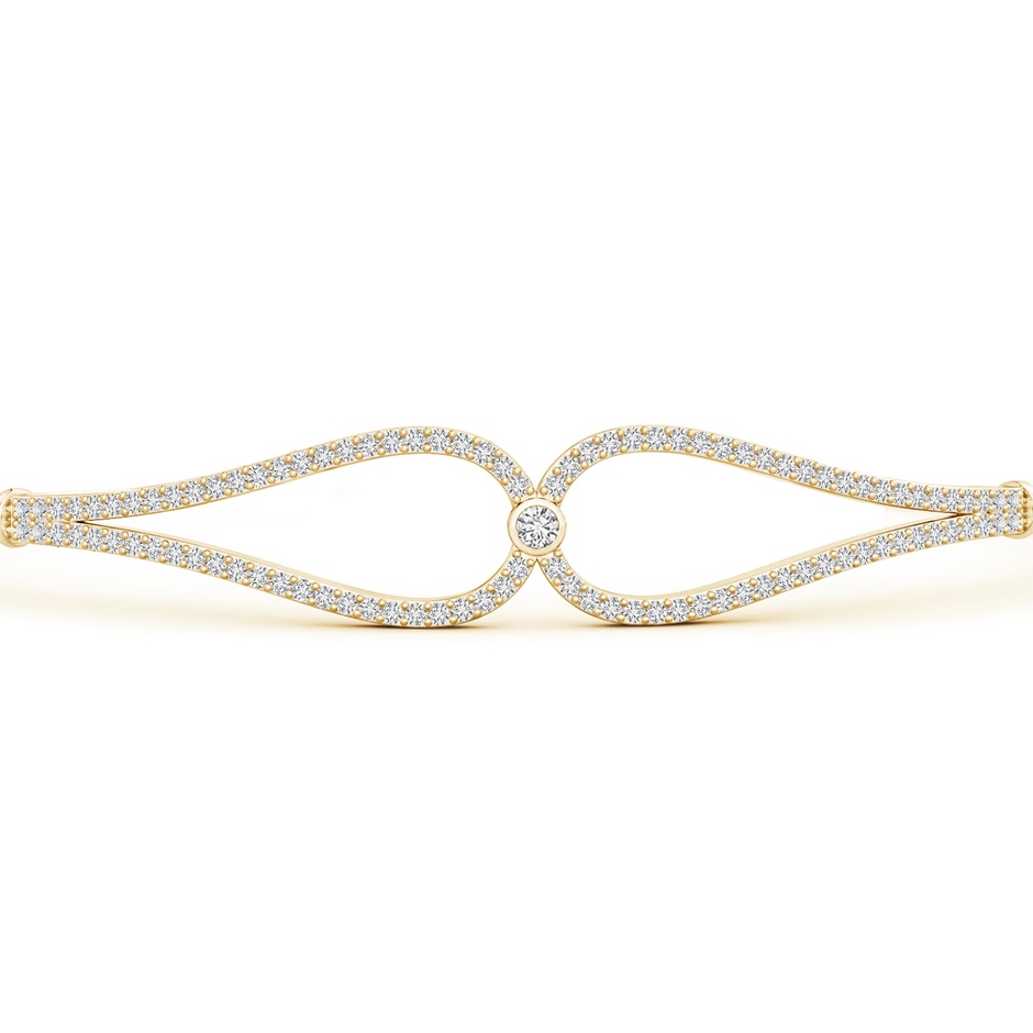 1.9mm HSI2 Prong-Set Round Diamond Teardrop Flex Tube Bangle in Yellow Gold side 199