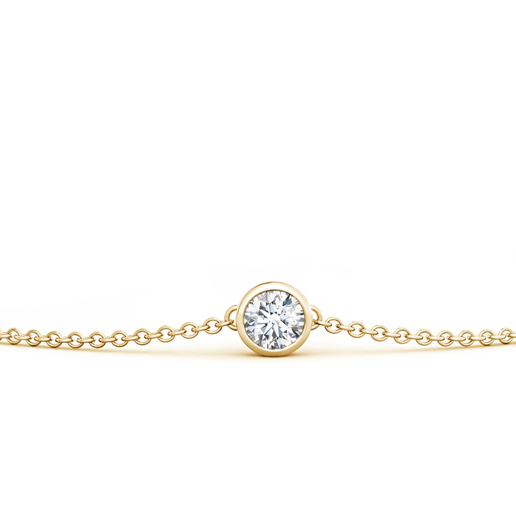 3.5mm GVS2 Bezel-Set Round Diamond Chain Bracelet in Yellow Gold Side 199