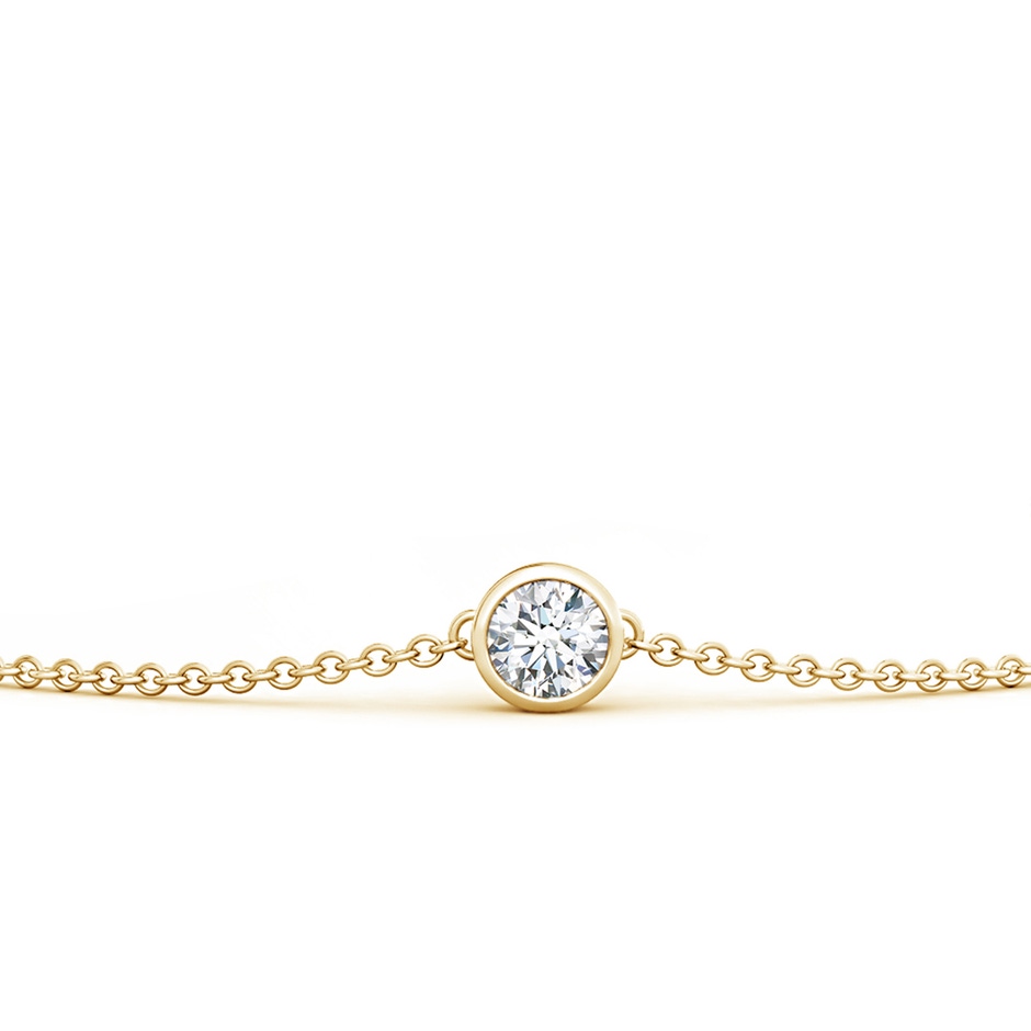 3.5mm GVS2 Bezel-Set Round Diamond Chain Bracelet in Yellow Gold side 199