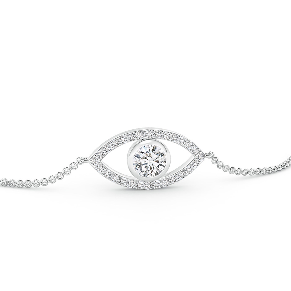 4.5mm HSI2 Bezel-Set Diamond Evil Eye Bracelet With Accents in White Gold side 199