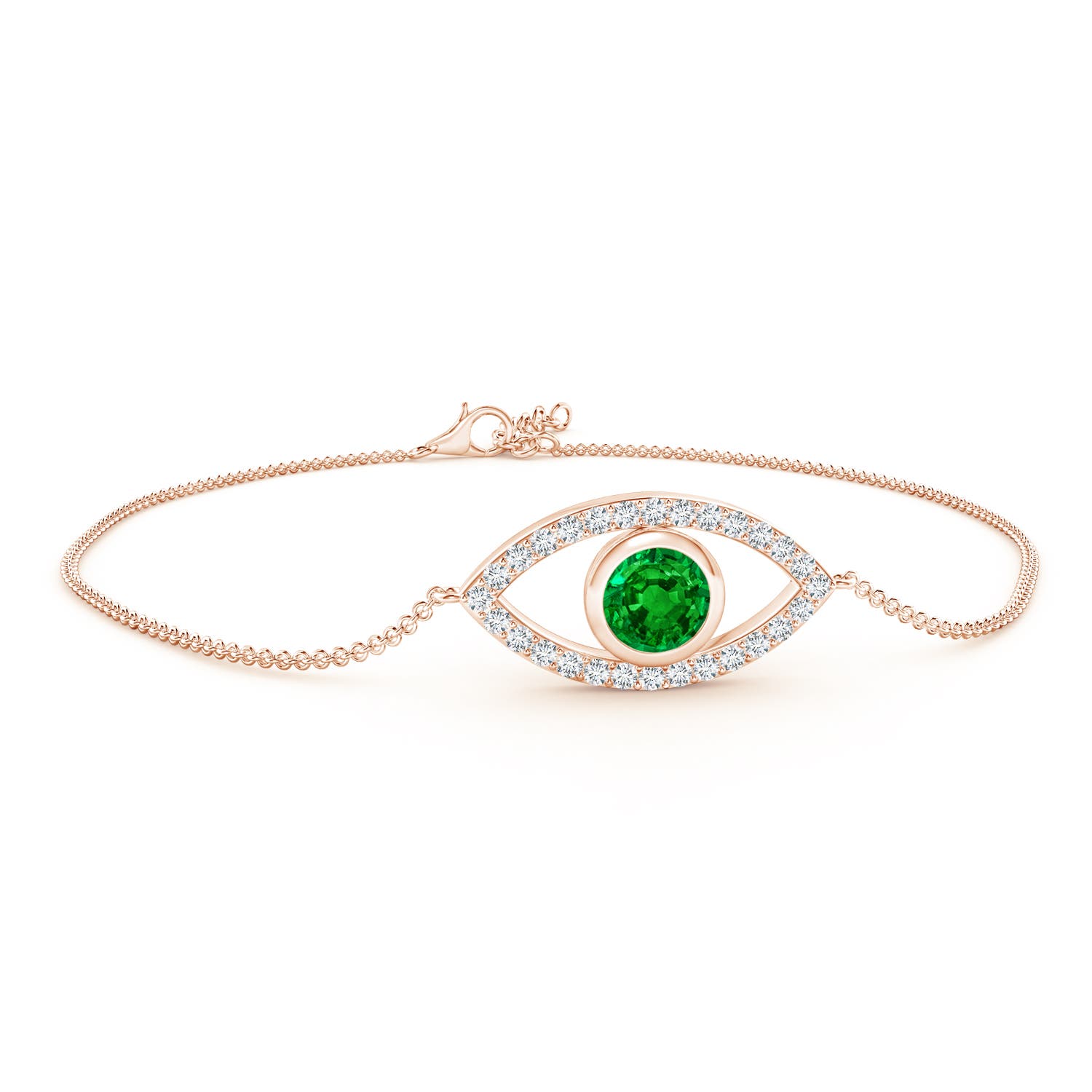 Emerald Rose Gold Bracelets