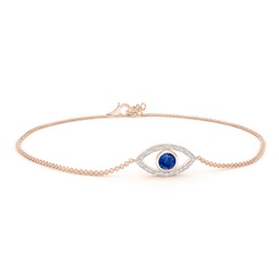 Chain Blue Sapphire Chain Bracelets