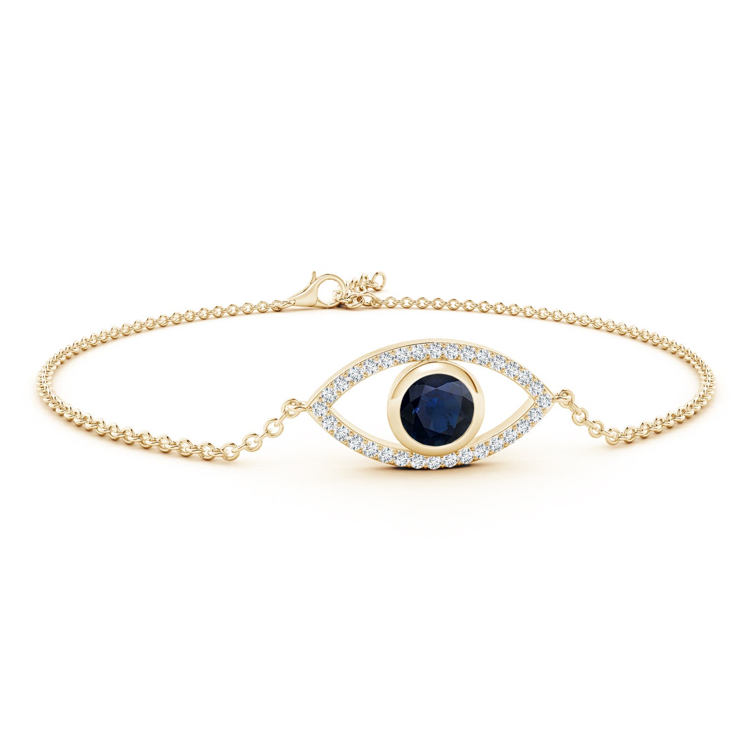 A - Blue Sapphire / 1.29 CT / 14 KT Yellow Gold