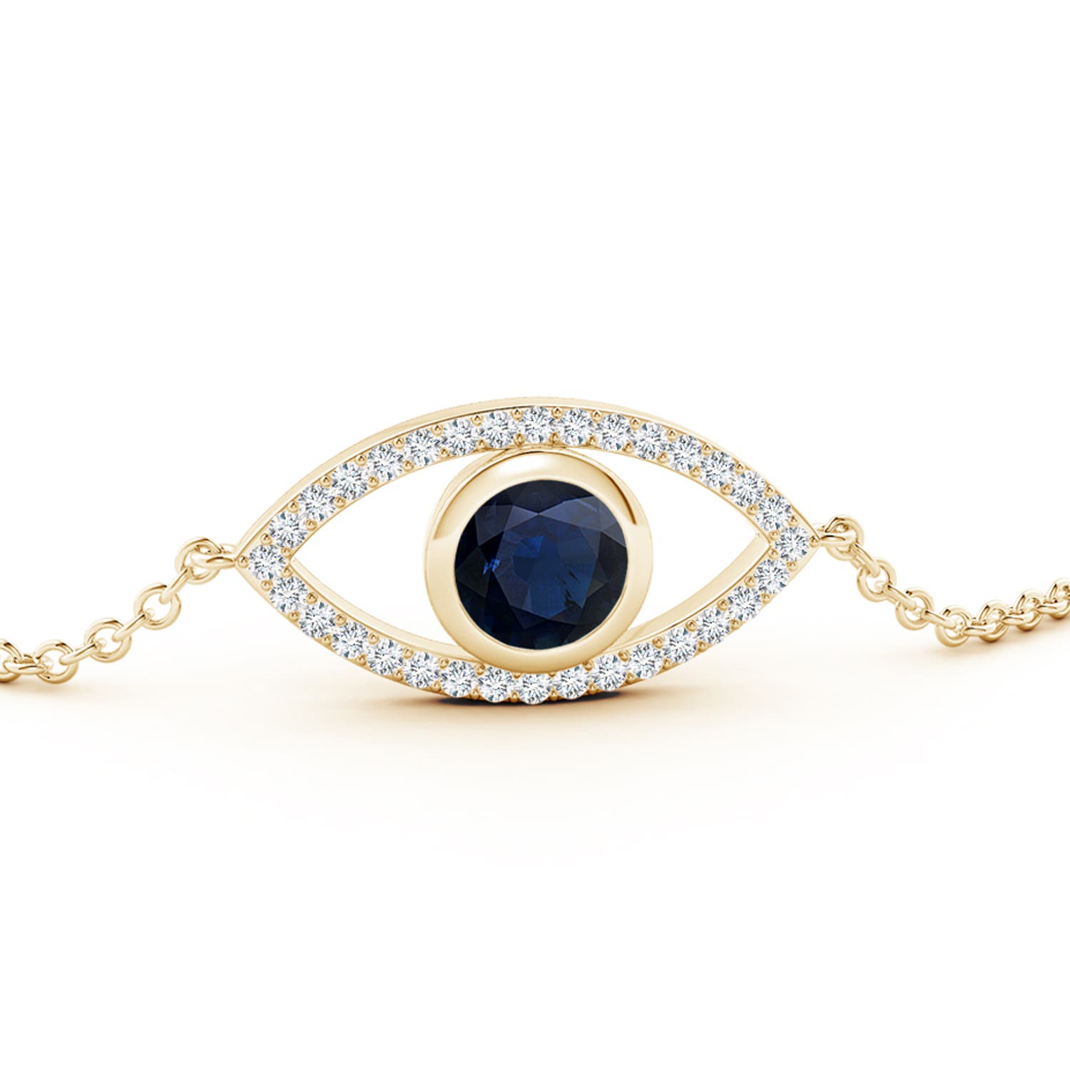 A - Blue Sapphire / 1.29 CT / 14 KT Yellow Gold