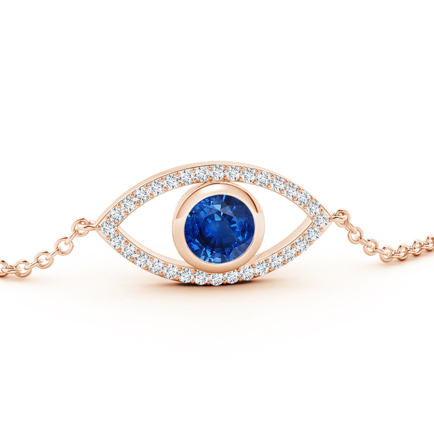 AAA - Blue Sapphire / 1.29 CT / 14 KT Rose Gold