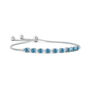 Round Fancy Intense, VS2 Blue Diamond