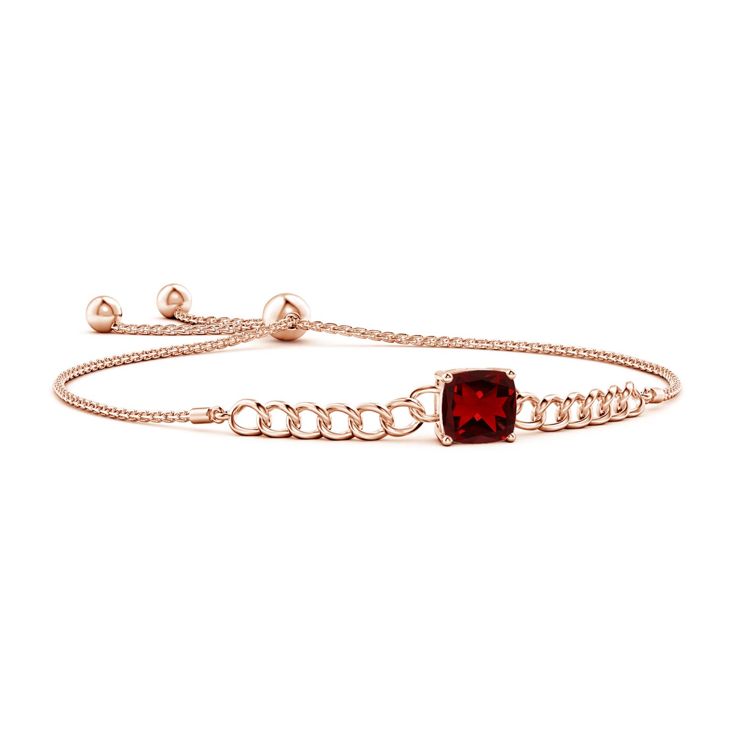 Rose gold hot sale garnet bracelet