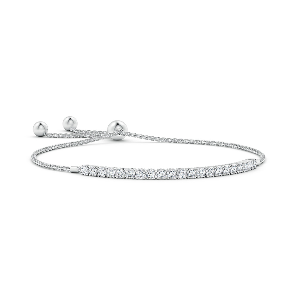 2.5mm GVS2 Diamond Tennis Bolo Bracelet in White Gold