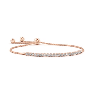 2.5mm IJI1I2 Diamond Tennis Bolo Bracelet in 9K Rose Gold