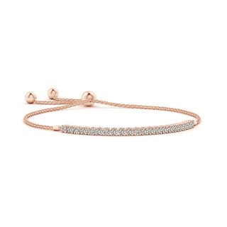 2.5mm KI3 Diamond Tennis Bolo Bracelet in 9K Rose Gold