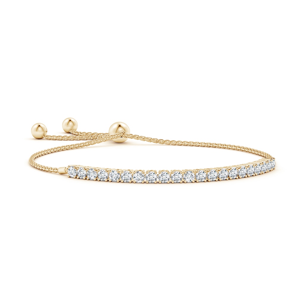 3mm GVS2 Diamond Tennis Bolo Bracelet in Yellow Gold 