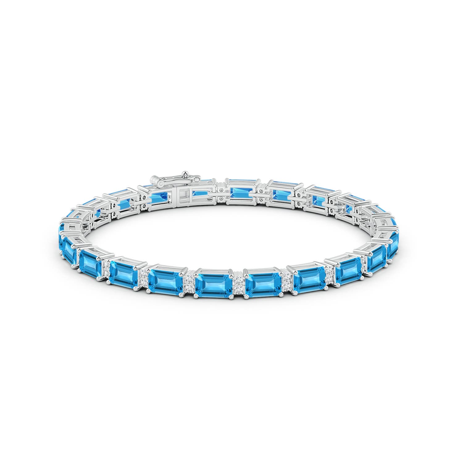 Blue Topaz Bracelet with larimar and silver by marahlago